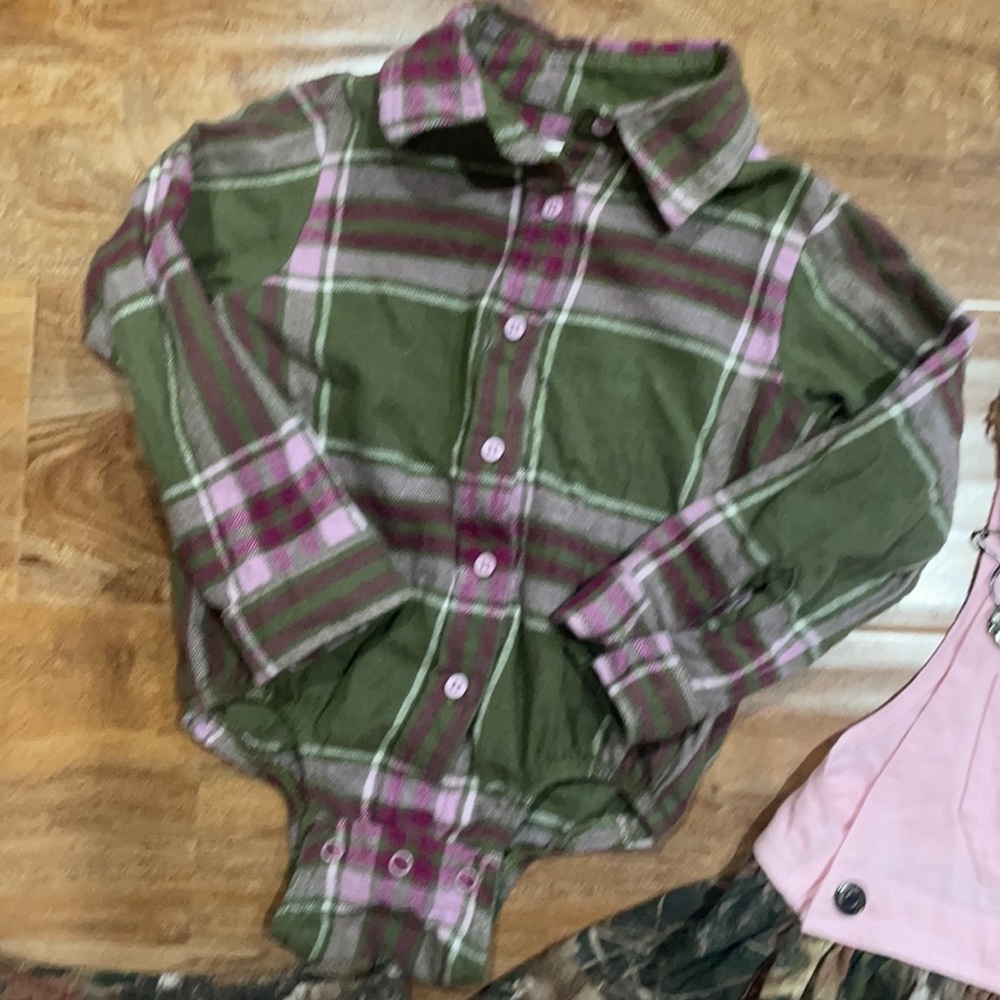 Outdoor kids bass pro shops & cabelas girls camo hunting bib-dress set - Picture 3 of 9